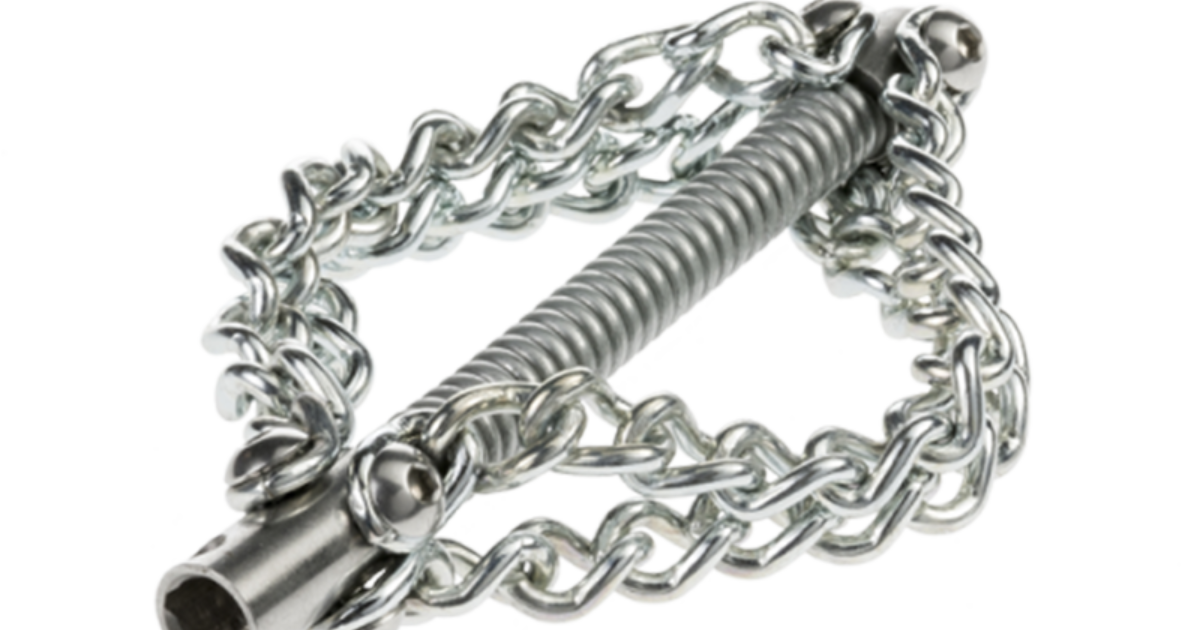 Iron Chain Spring Loop chainhead square 8 4 x smooth chains for 10 mm spring… | Rioned